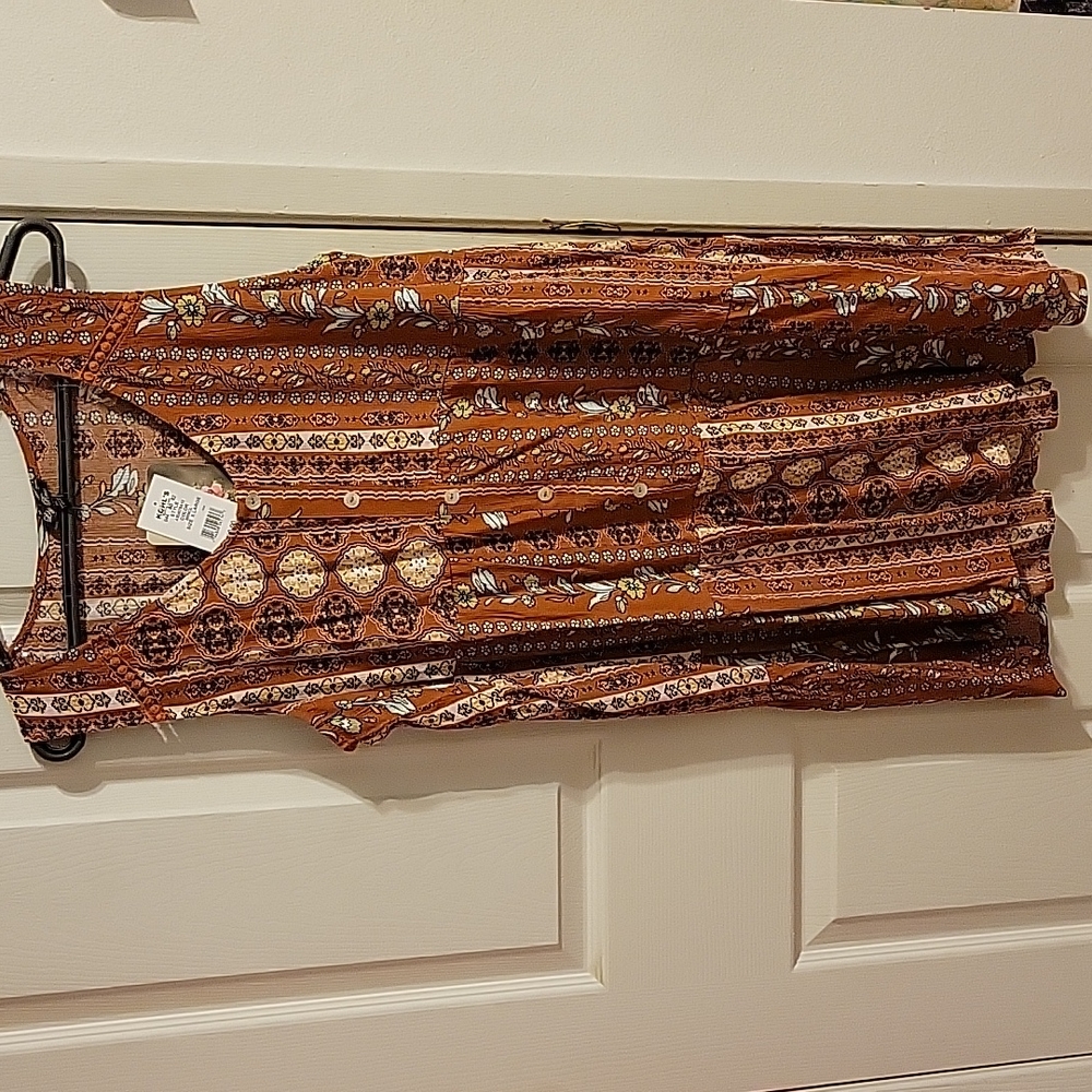 Print baby doll dress